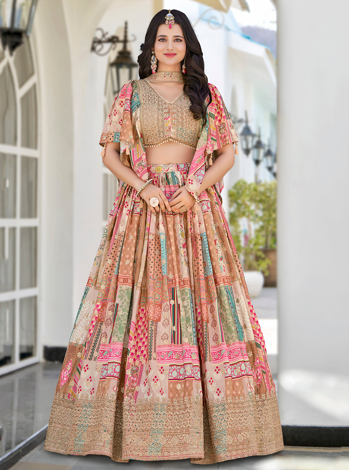 Latest Semi Stitched Lehenga Choli With Dupatta.