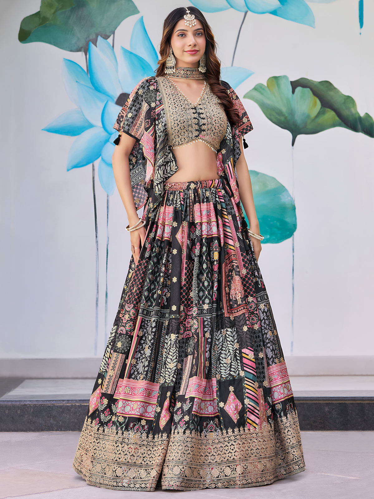Latest Semi Stitched Lehenga Choli With Dupatta.