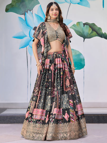 Latest Semi Stitched Lehenga Choli With Dupatta.