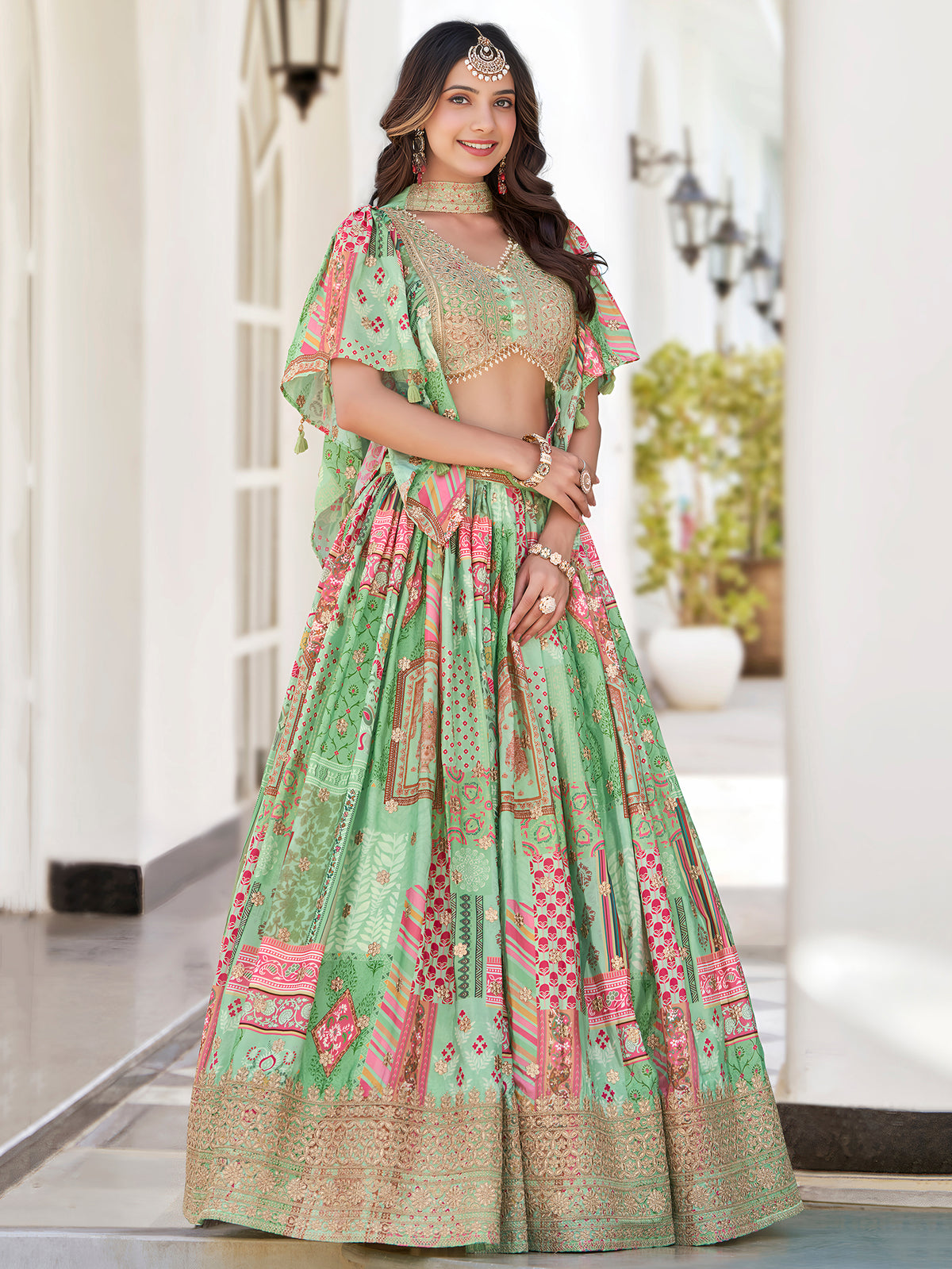 Latest Semi Stitched Lehenga Choli With Dupatta.