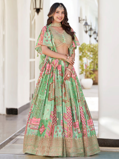 Latest Semi Stitched Lehenga Choli With Dupatta.