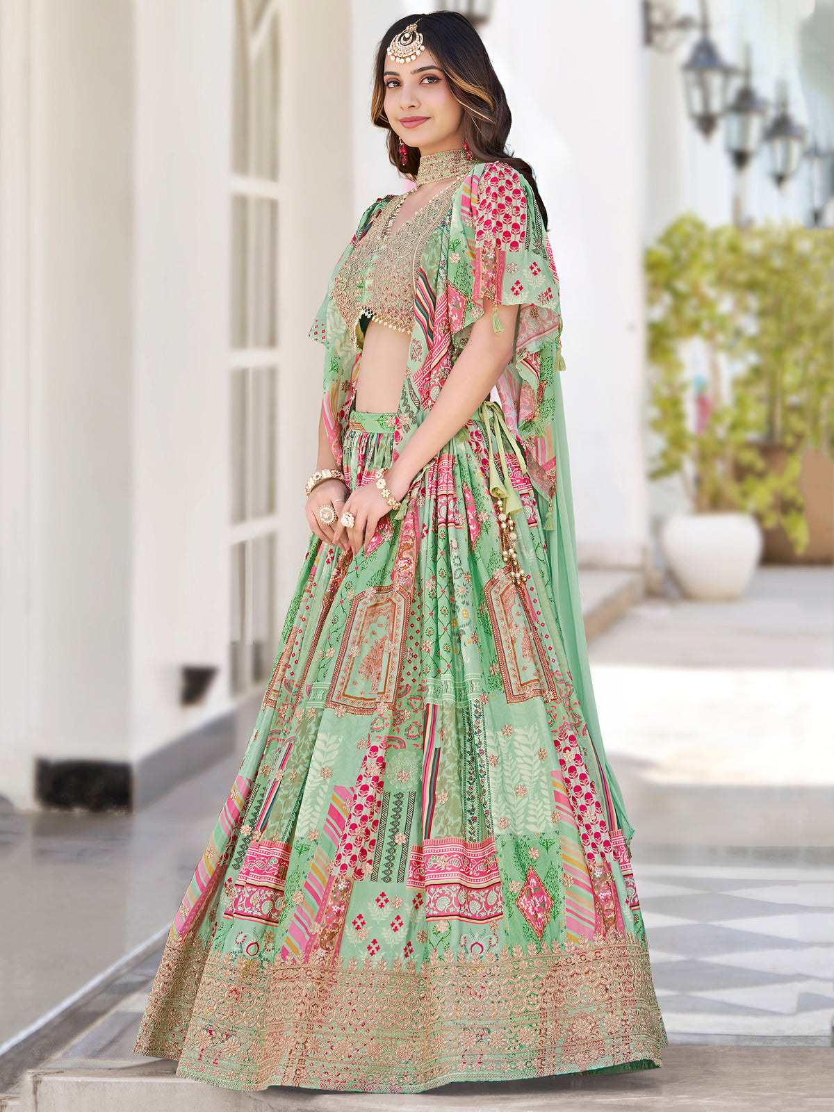 Latest Semi Stitched Lehenga Choli With Dupatta.