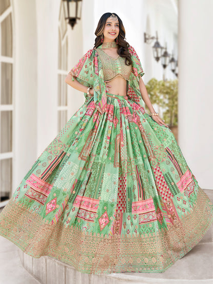Latest Semi Stitched Lehenga Choli With Dupatta.