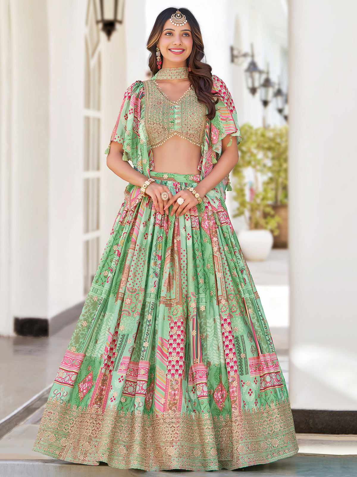 Latest Semi Stitched Lehenga Choli With Dupatta.