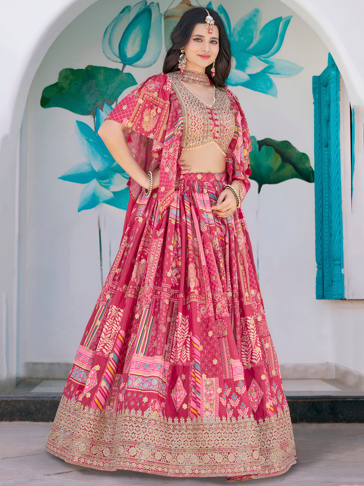 Latest Semi Stitched Lehenga Choli With Dupatta.