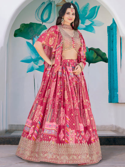 Latest Semi Stitched Lehenga Choli With Dupatta.
