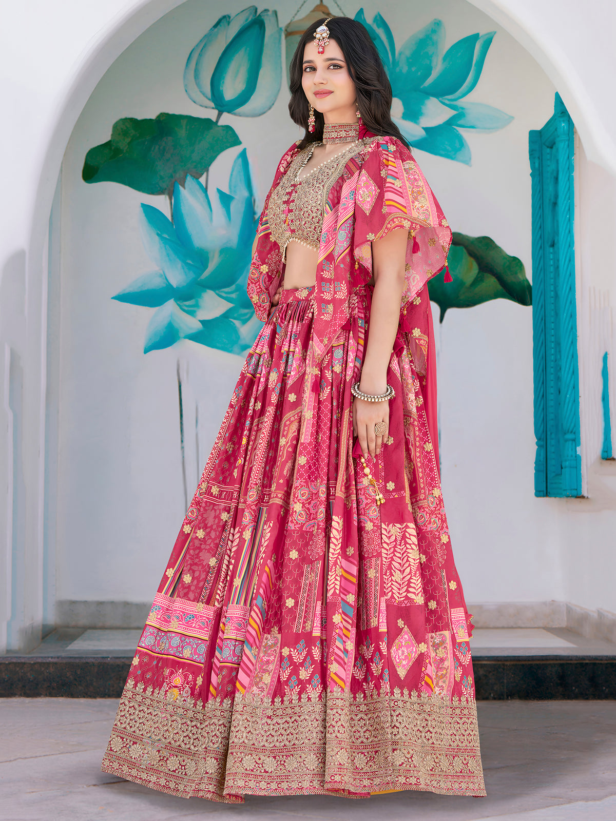 Latest Semi Stitched Lehenga Choli With Dupatta.