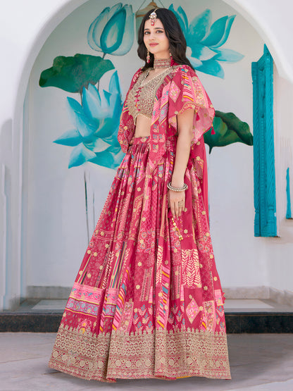 Latest Semi Stitched Lehenga Choli With Dupatta.