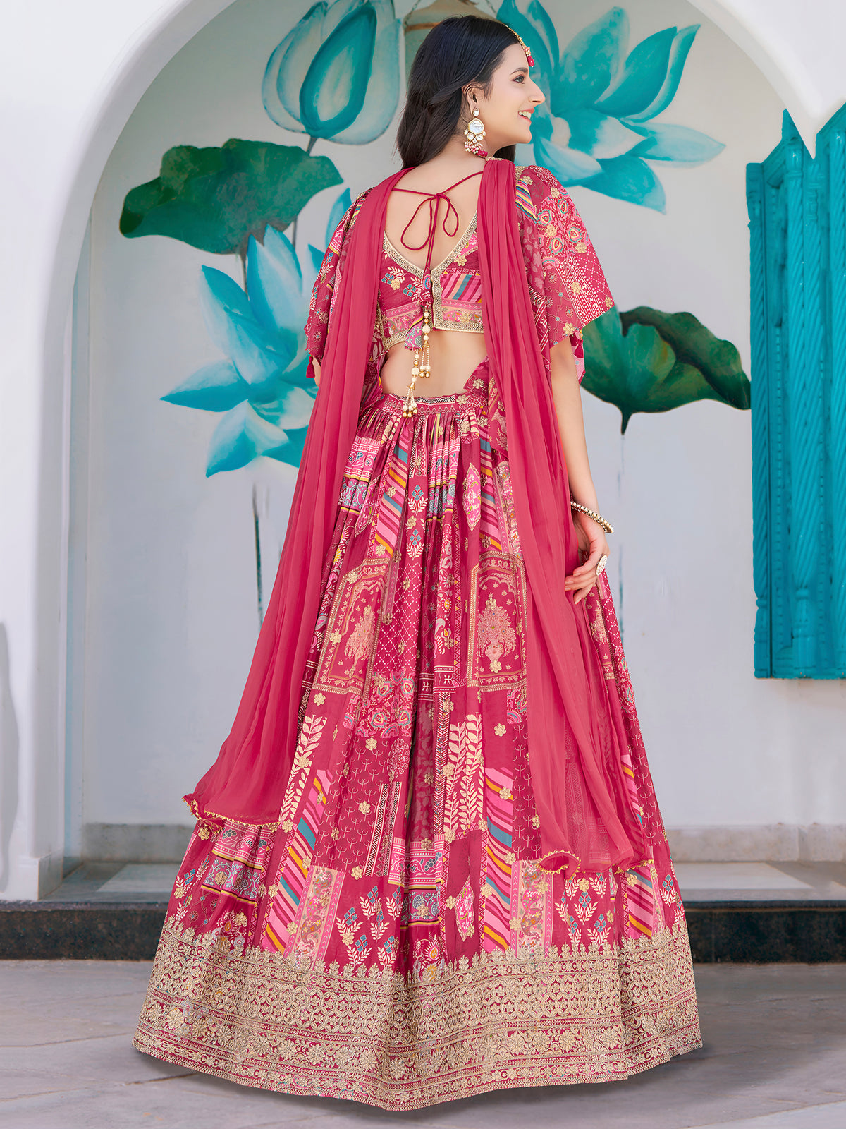 Latest Semi Stitched Lehenga Choli With Dupatta.