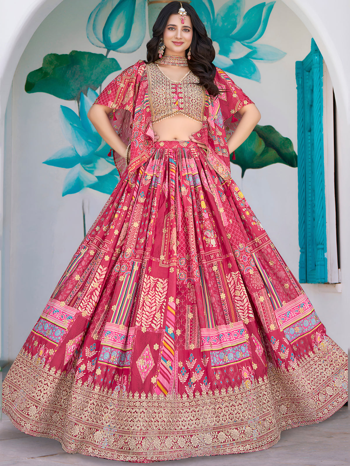 Latest Semi Stitched Lehenga Choli With Dupatta.