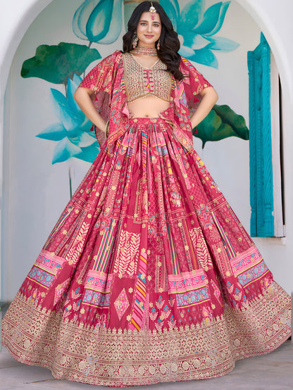 Latest Semi Stitched Lehenga Choli With Dupatta.