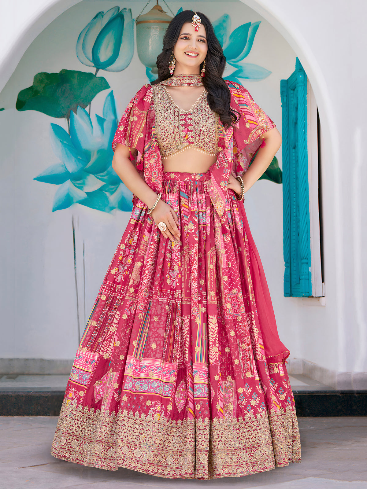 Latest Semi Stitched Lehenga Choli With Dupatta.
