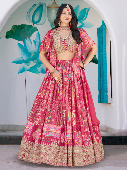 Latest Semi Stitched Lehenga Choli With Dupatta.
