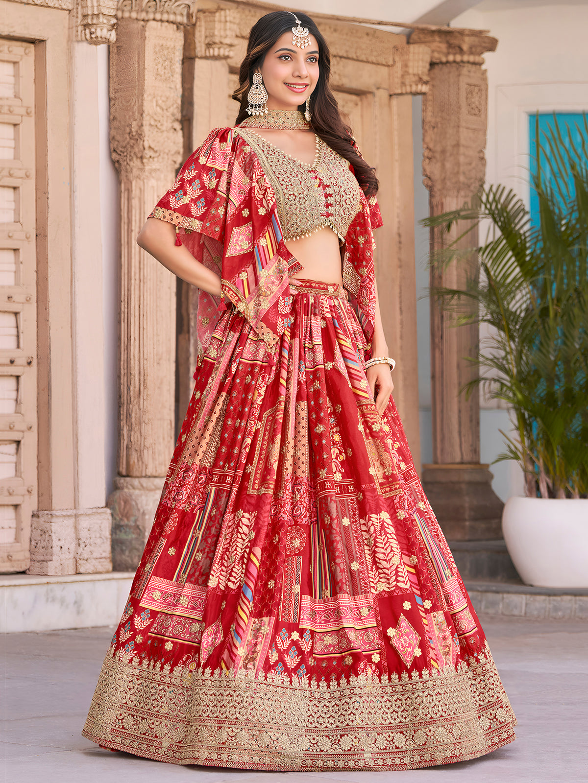 Latest Semi Stitched Lehenga Choli With Dupatta.