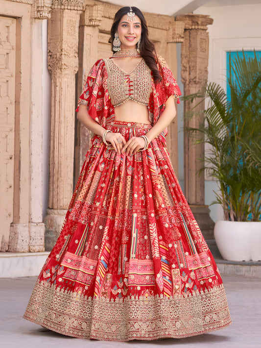 Latest Semi Stitched Lehenga Choli With Dupatta.