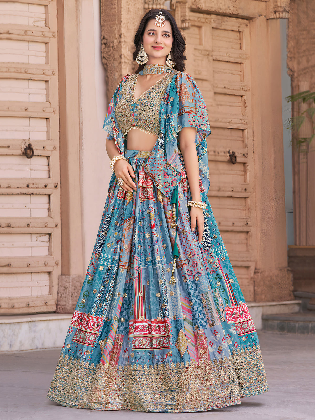 Latest Semi Stitched Lehenga Choli With Dupatta.