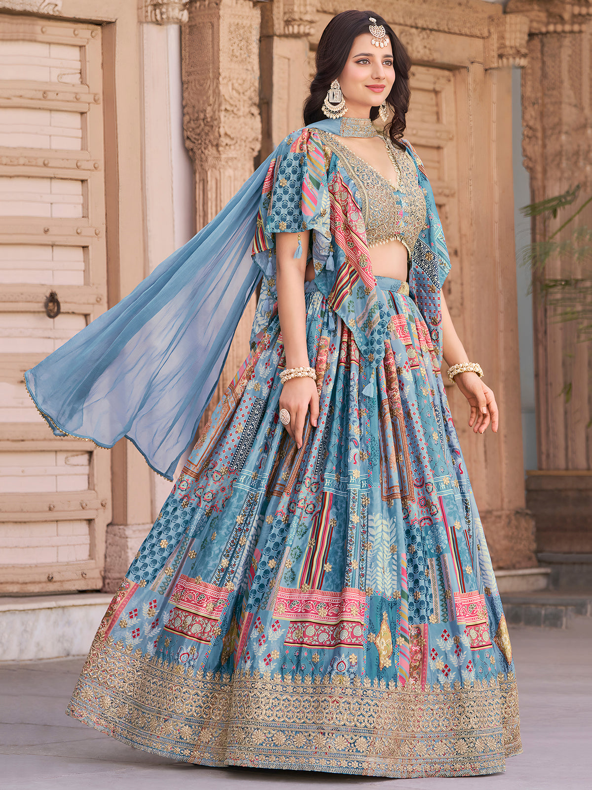 Latest Semi Stitched Lehenga Choli With Dupatta.