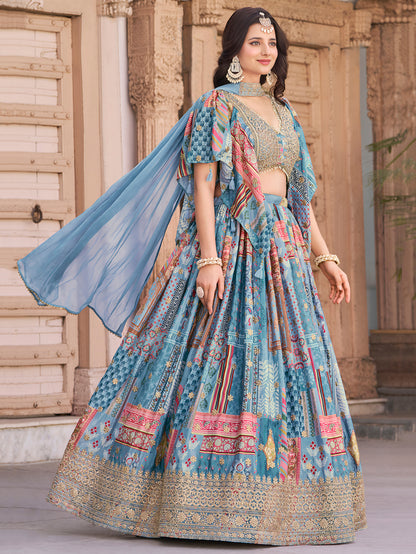 Latest Semi Stitched Lehenga Choli With Dupatta.
