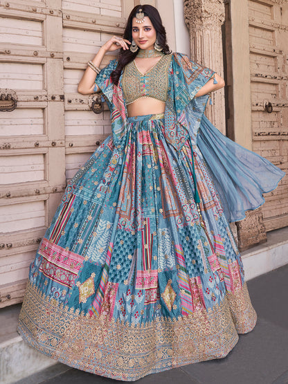 Latest Semi Stitched Lehenga Choli With Dupatta.