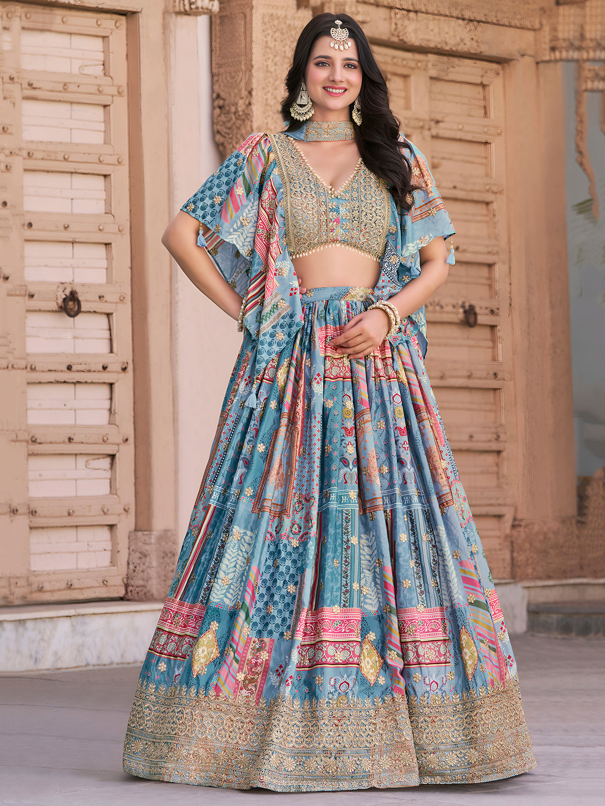 Latest Semi Stitched Lehenga Choli With Dupatta.