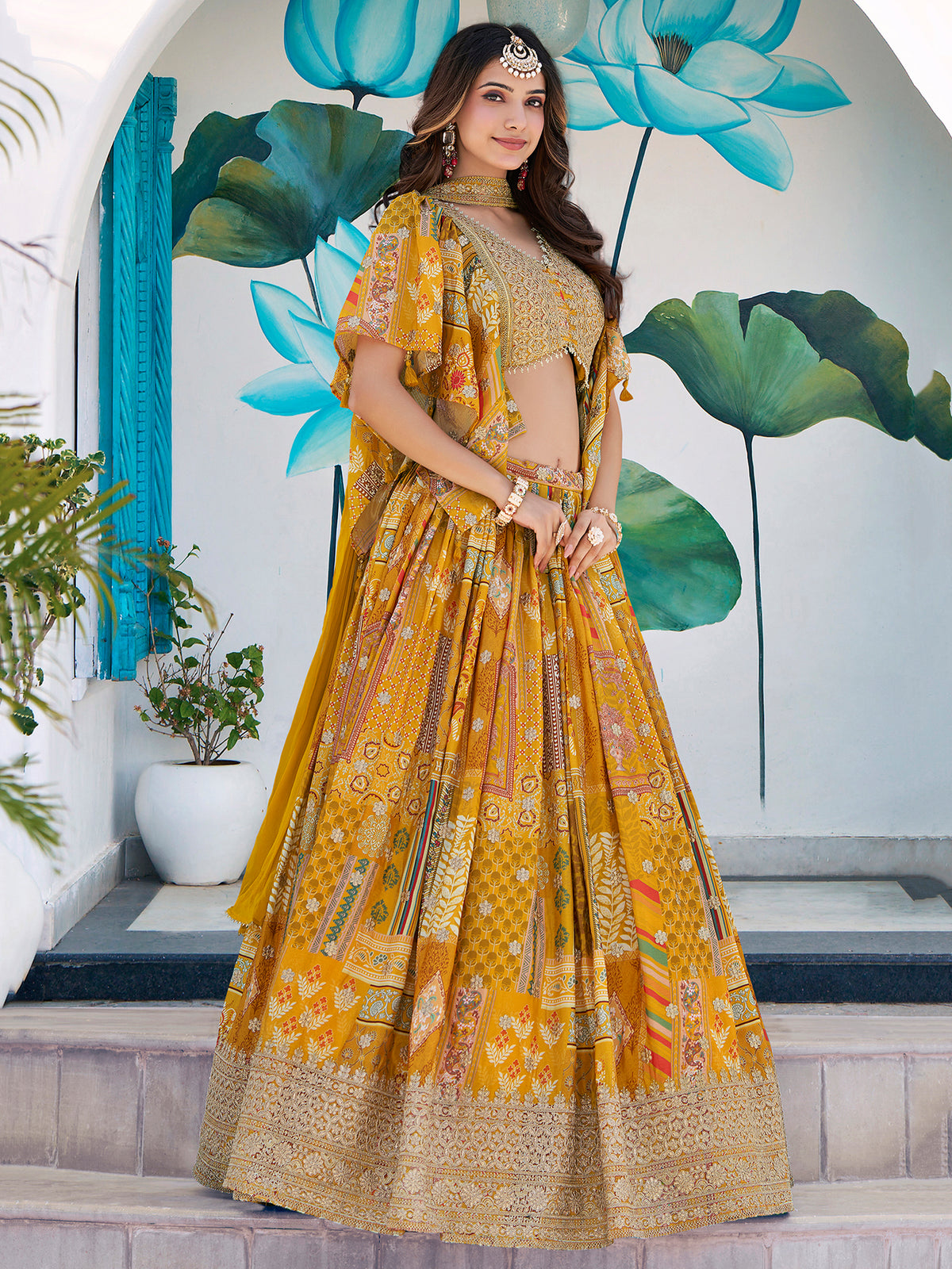 Latest Semi Stitched Lehenga Choli With Dupatta.