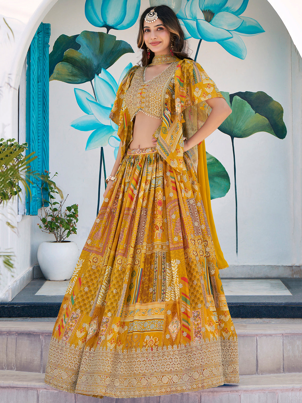 Latest Semi Stitched Lehenga Choli With Dupatta.