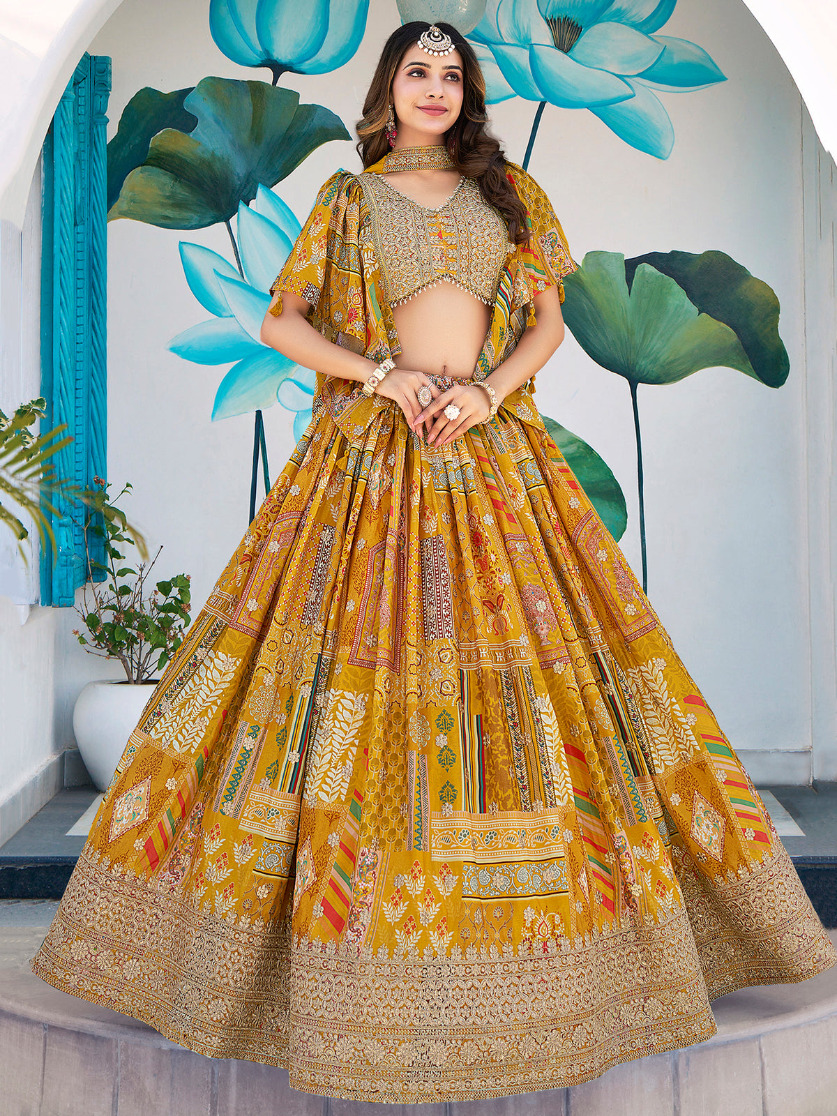 Latest Semi Stitched Lehenga Choli With Dupatta.