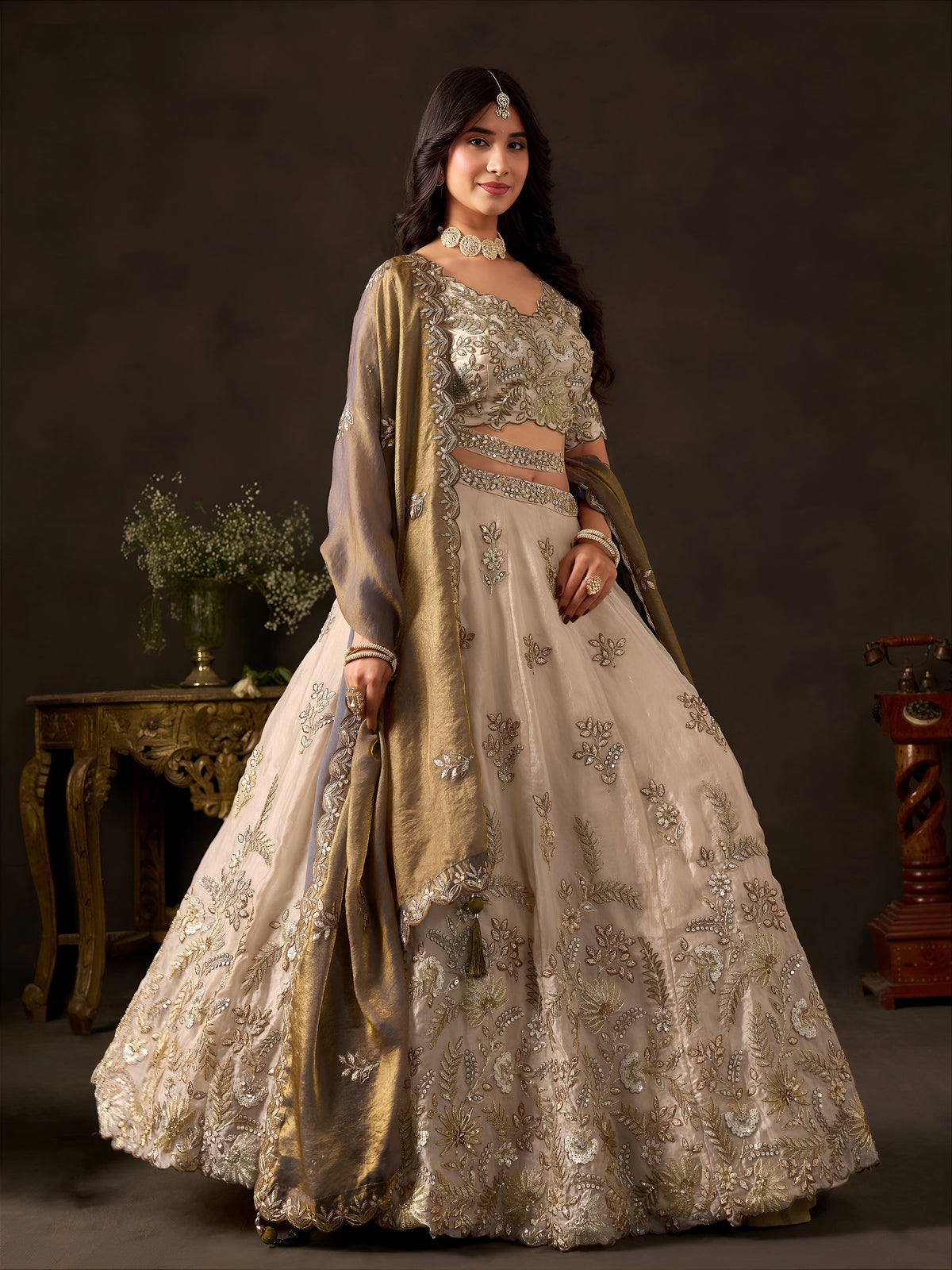 Latest Semi Stitched Lehenga Choli With Dupatta.