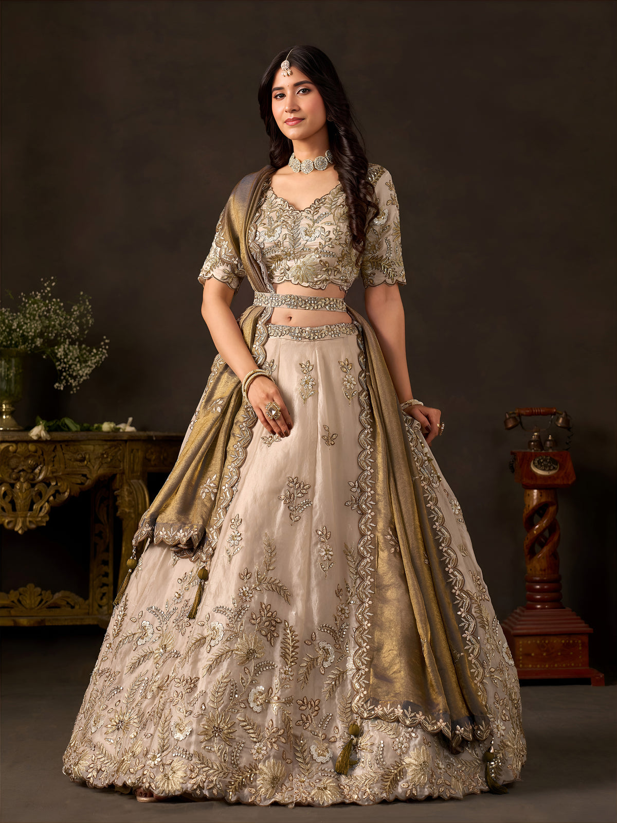 Latest Semi Stitched Lehenga Choli With Dupatta.