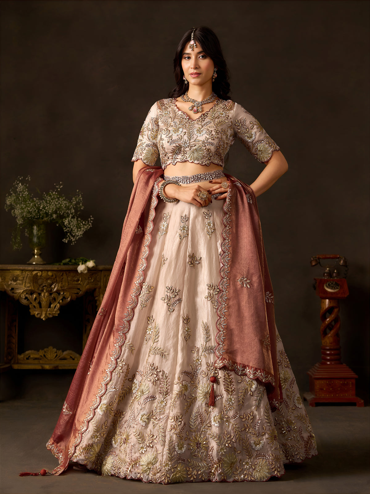 Latest Semi Stitched Lehenga Choli With Dupatta.