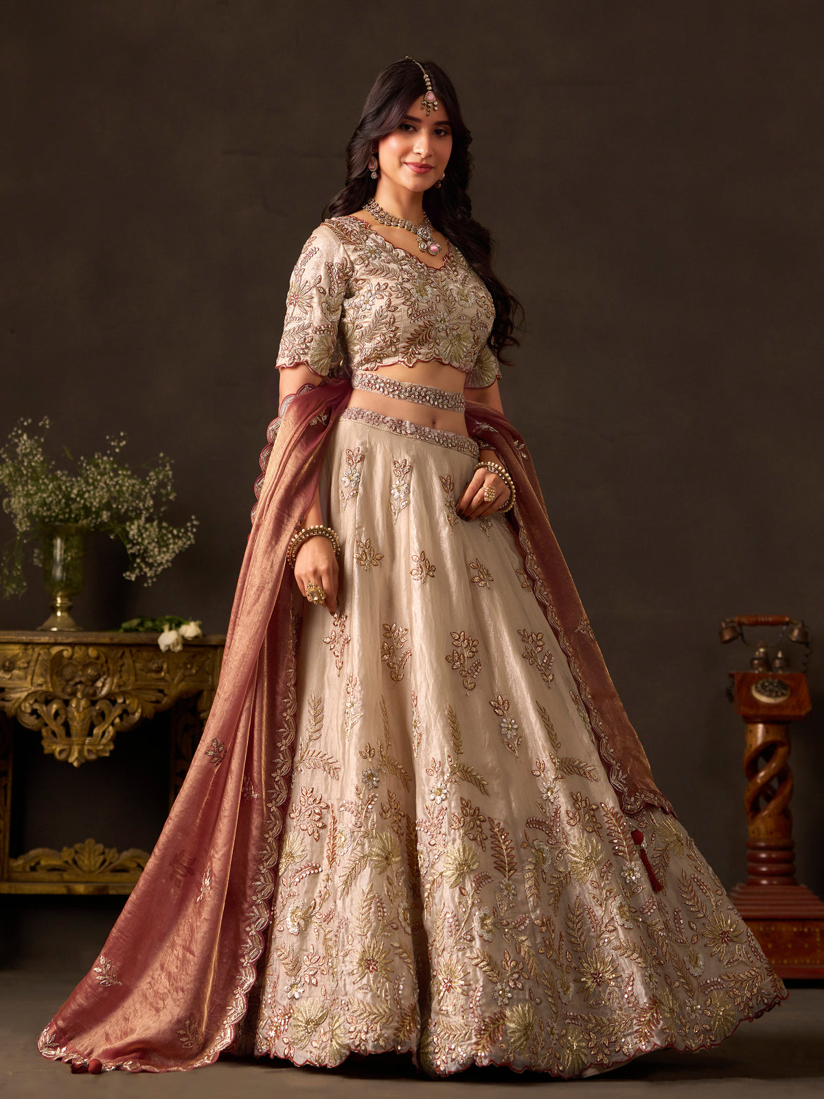 Latest Semi Stitched Lehenga Choli With Dupatta.