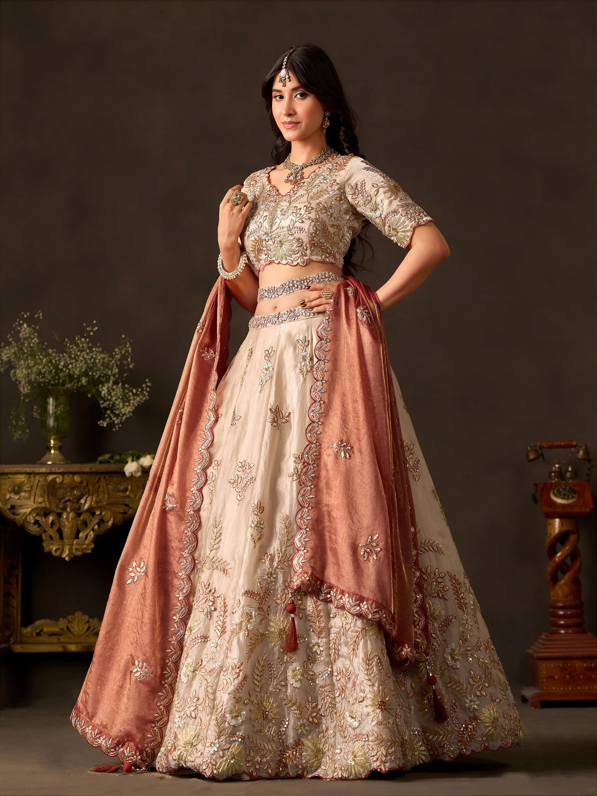 Latest Semi Stitched Lehenga Choli With Dupatta.