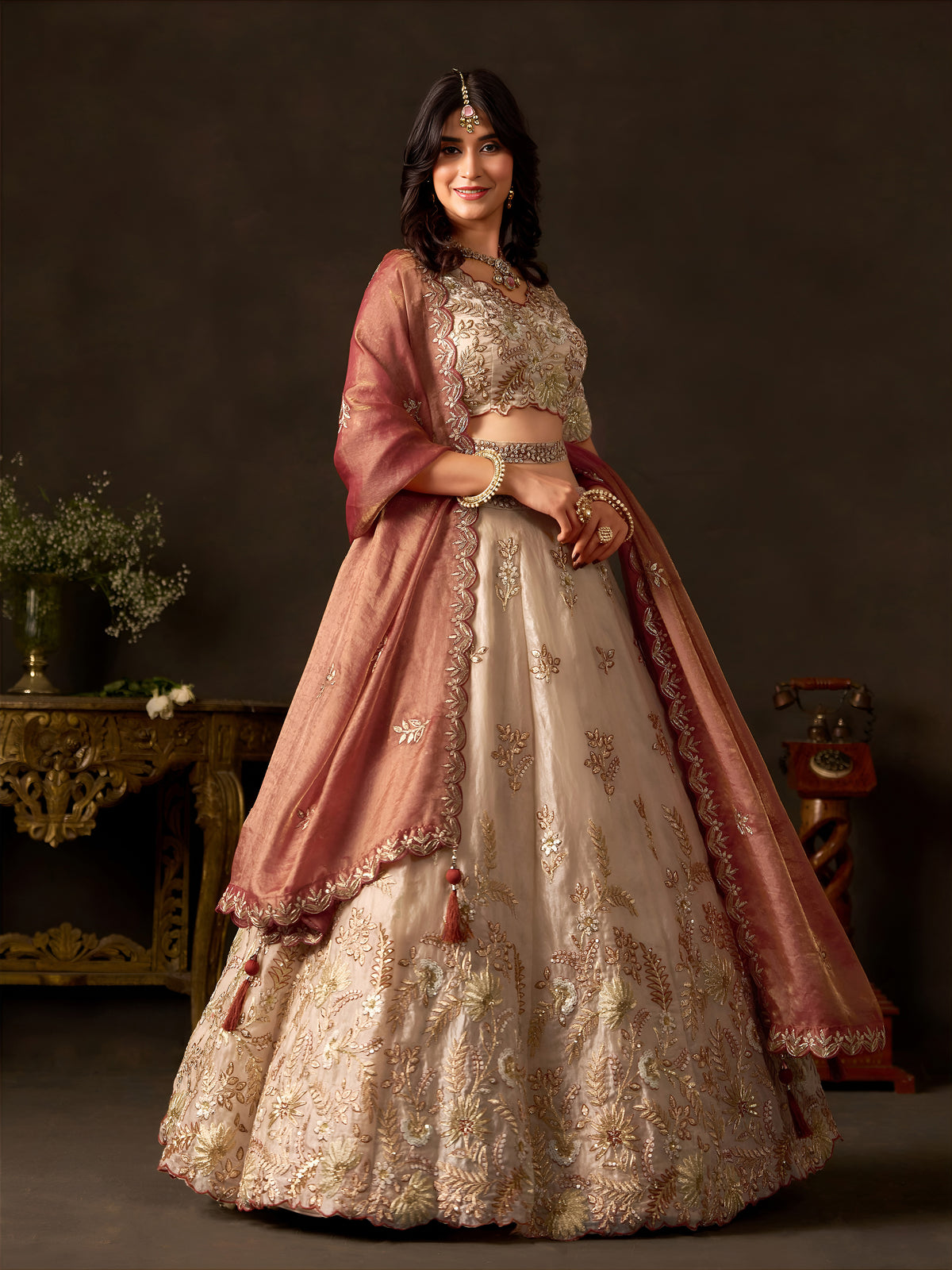 Latest Semi Stitched Lehenga Choli With Dupatta.
