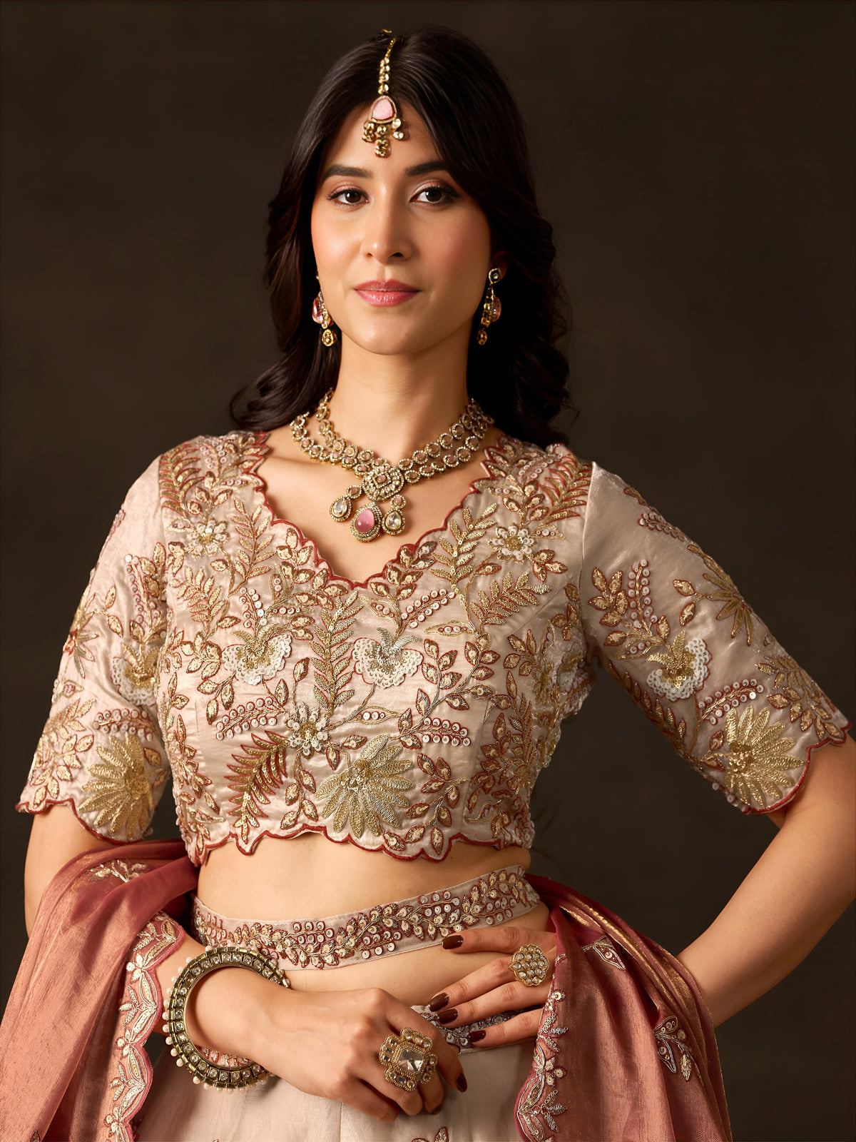 Latest Semi Stitched Lehenga Choli With Dupatta.