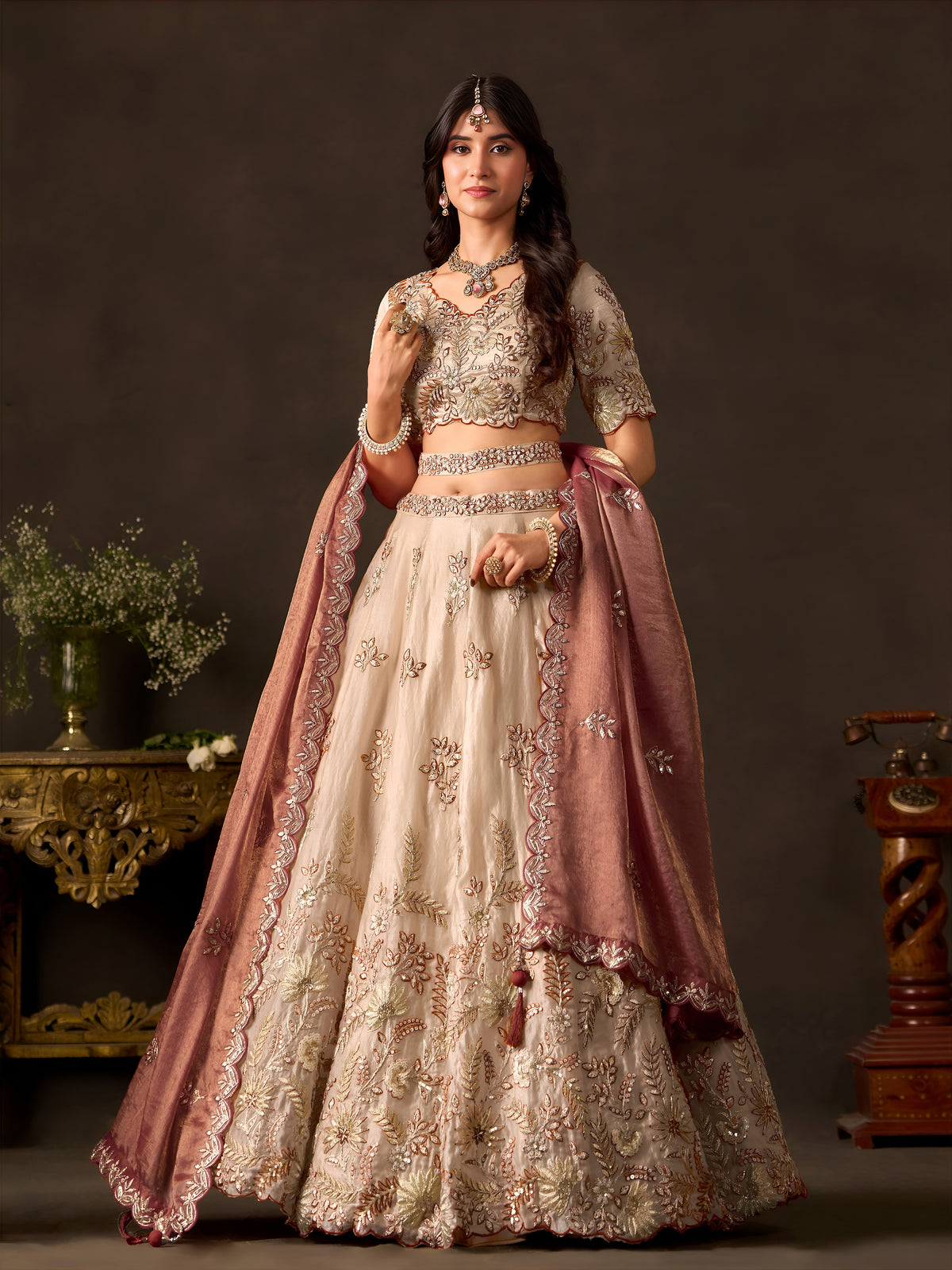Latest Semi Stitched Lehenga Choli With Dupatta.