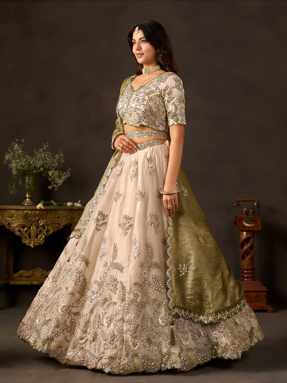 Latest Semi Stitched Lehenga Choli With Dupatta.