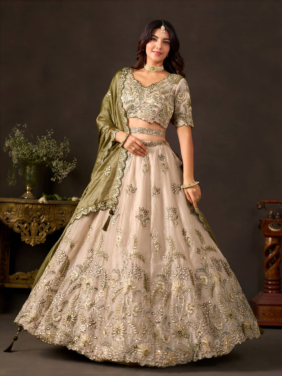 Latest Semi Stitched Lehenga Choli With Dupatta.