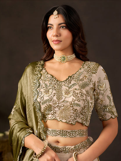 Latest Semi Stitched Lehenga Choli With Dupatta.