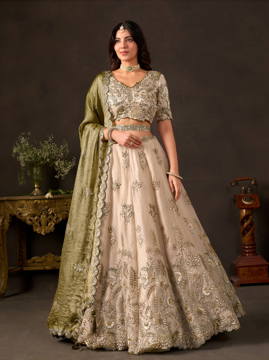 Latest Semi Stitched Lehenga Choli With Dupatta.