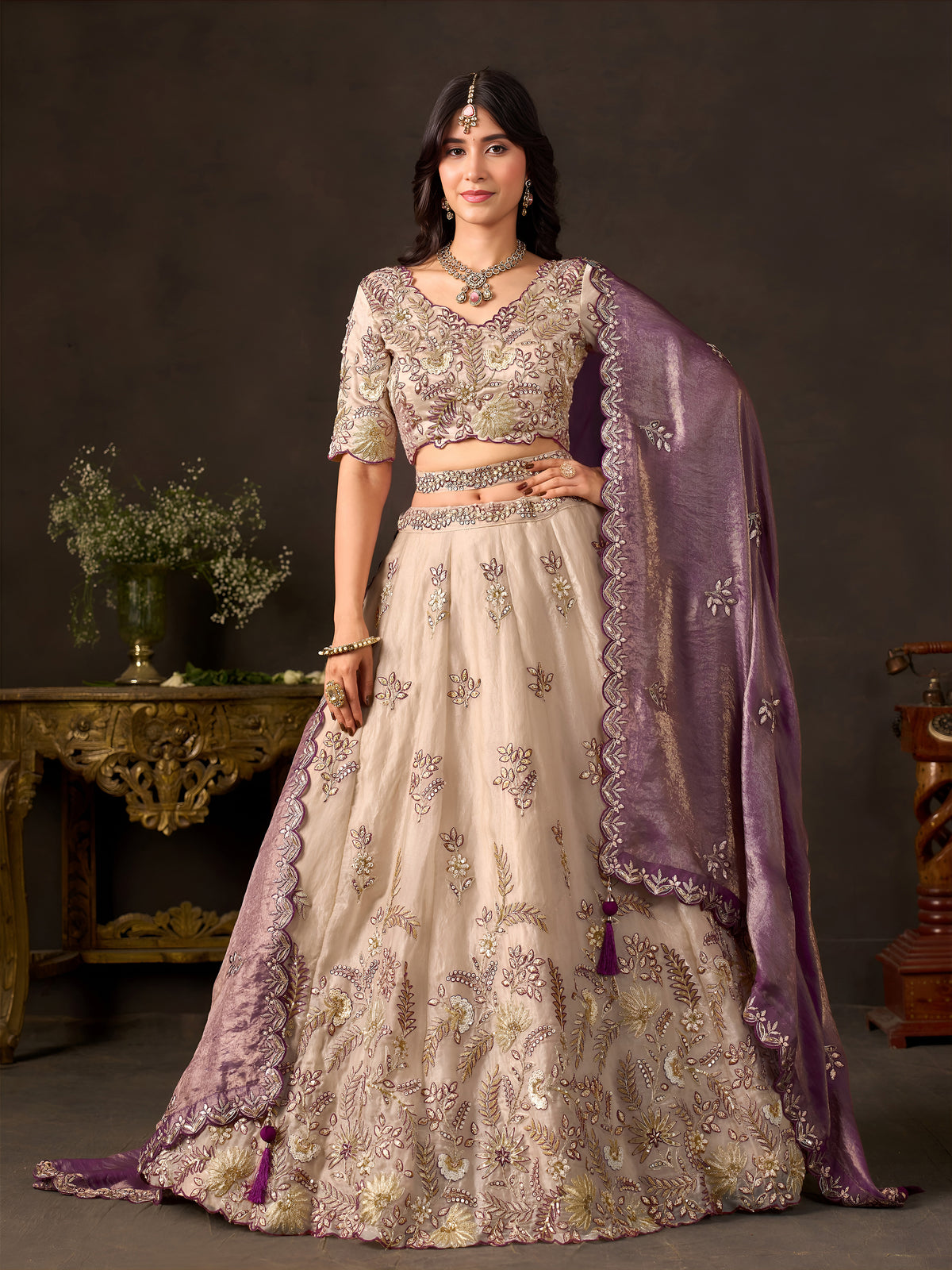 Latest Semi Stitched Lehenga Choli With Dupatta.