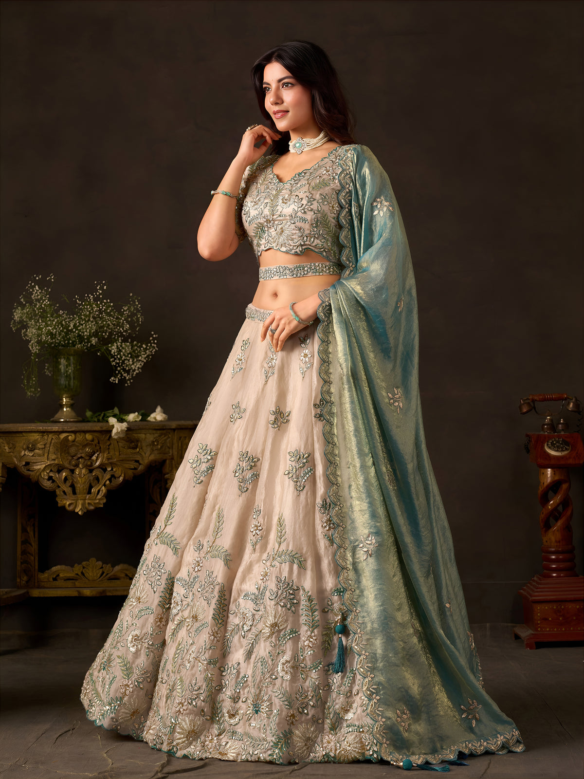 Latest Semi Stitched Lehenga Choli With Dupatta.