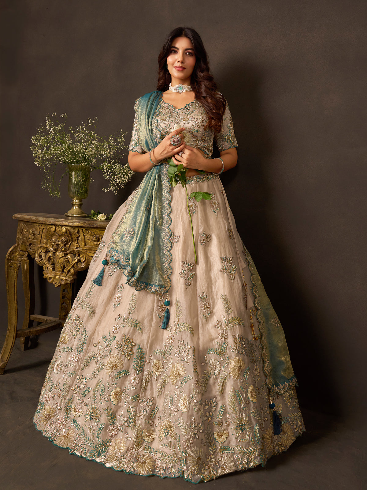 Latest Semi Stitched Lehenga Choli With Dupatta.