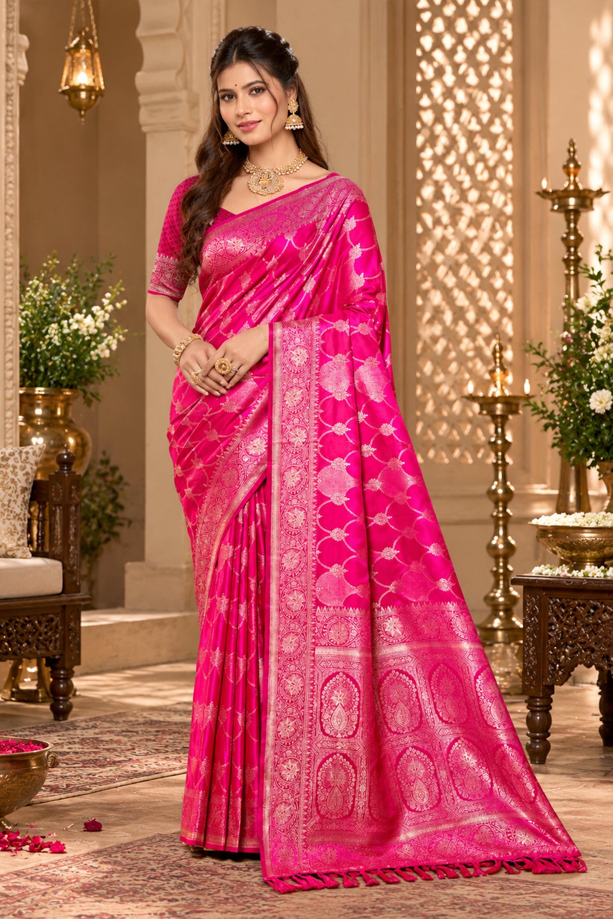 Catalogue Designer Satin Silk Saree