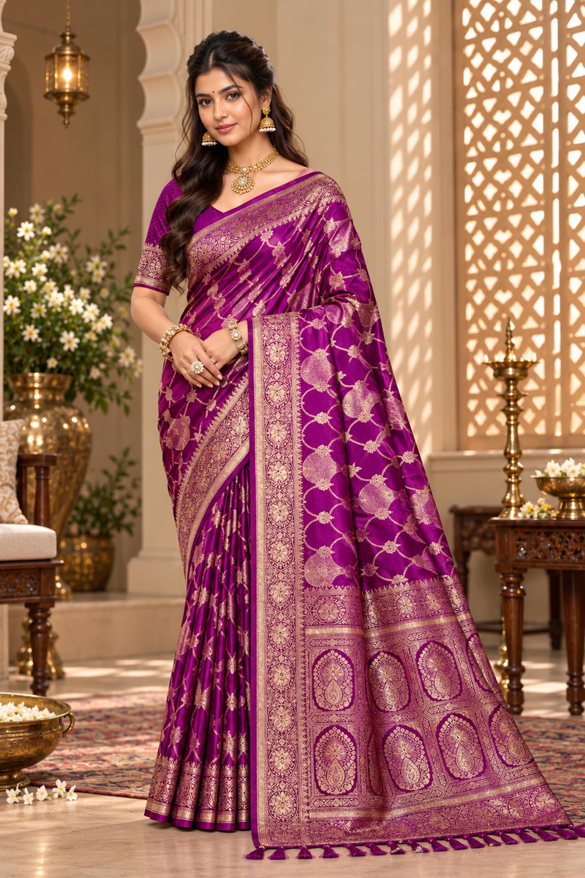 Catalogue Designer Satin Silk Saree