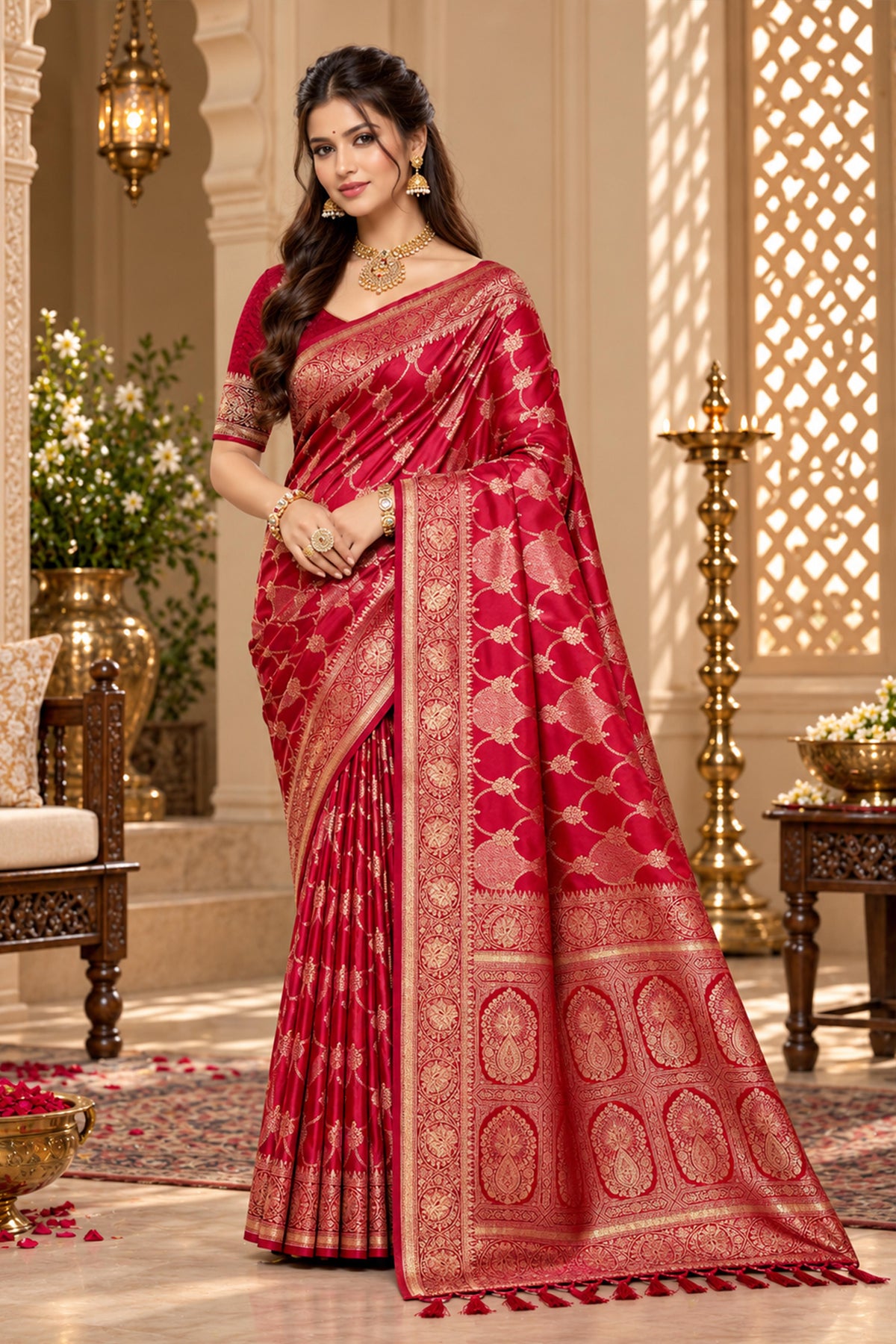 Catalogue Designer Satin Silk Saree