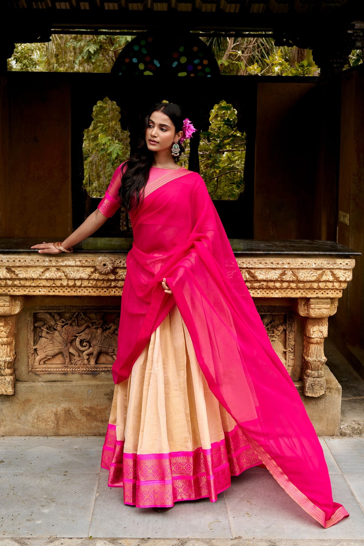 Latest Semi Stitched Lehenga Choli With Dupatta.