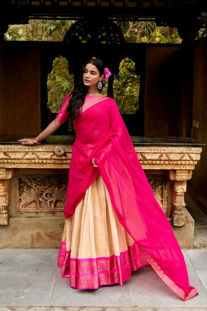 Latest Semi Stitched Lehenga Choli With Dupatta.