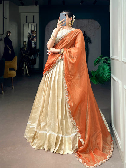 Latest Semi Stitched Lehenga Choli With Dupatta.