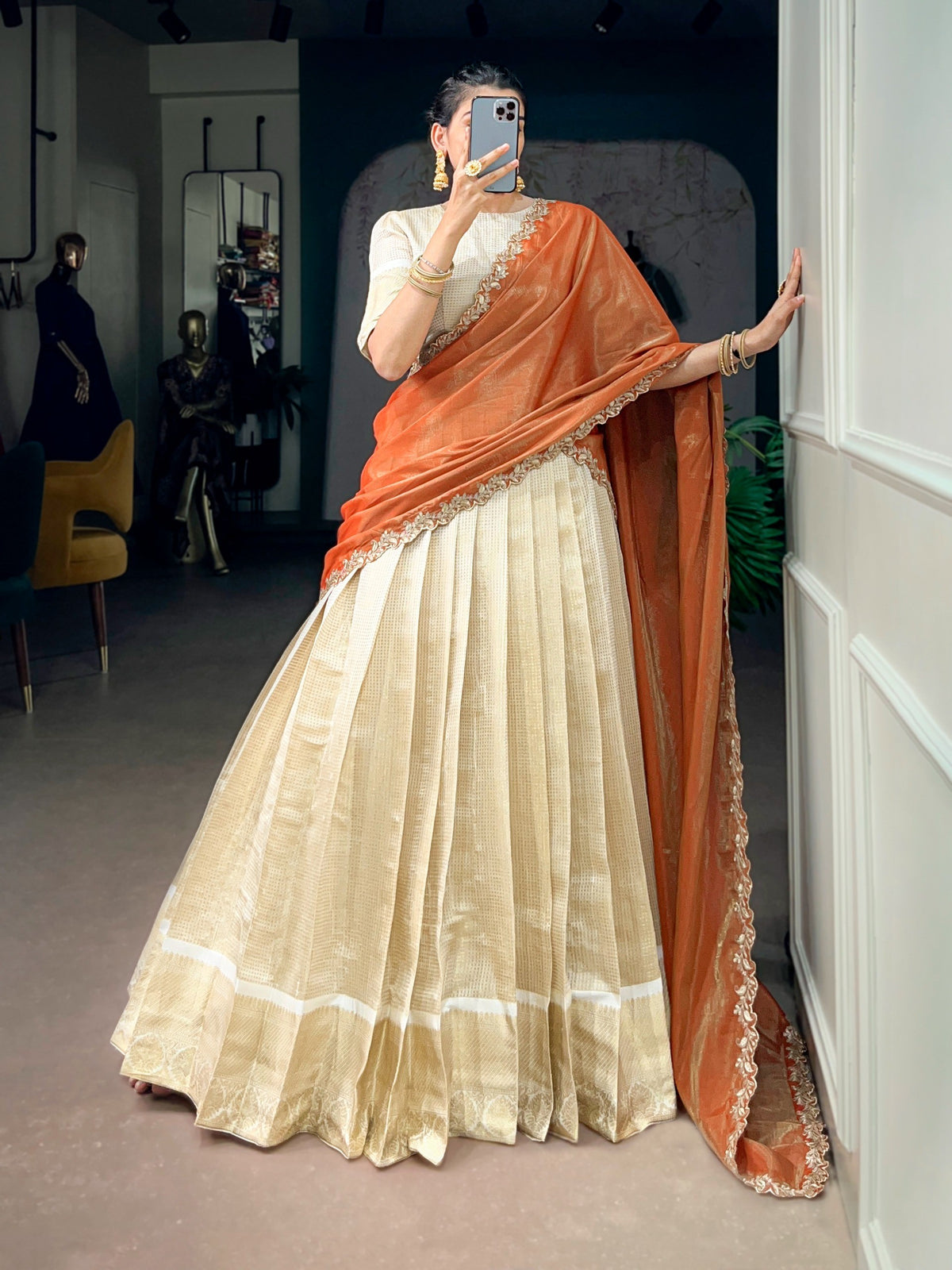 Latest Semi Stitched Lehenga Choli With Dupatta.