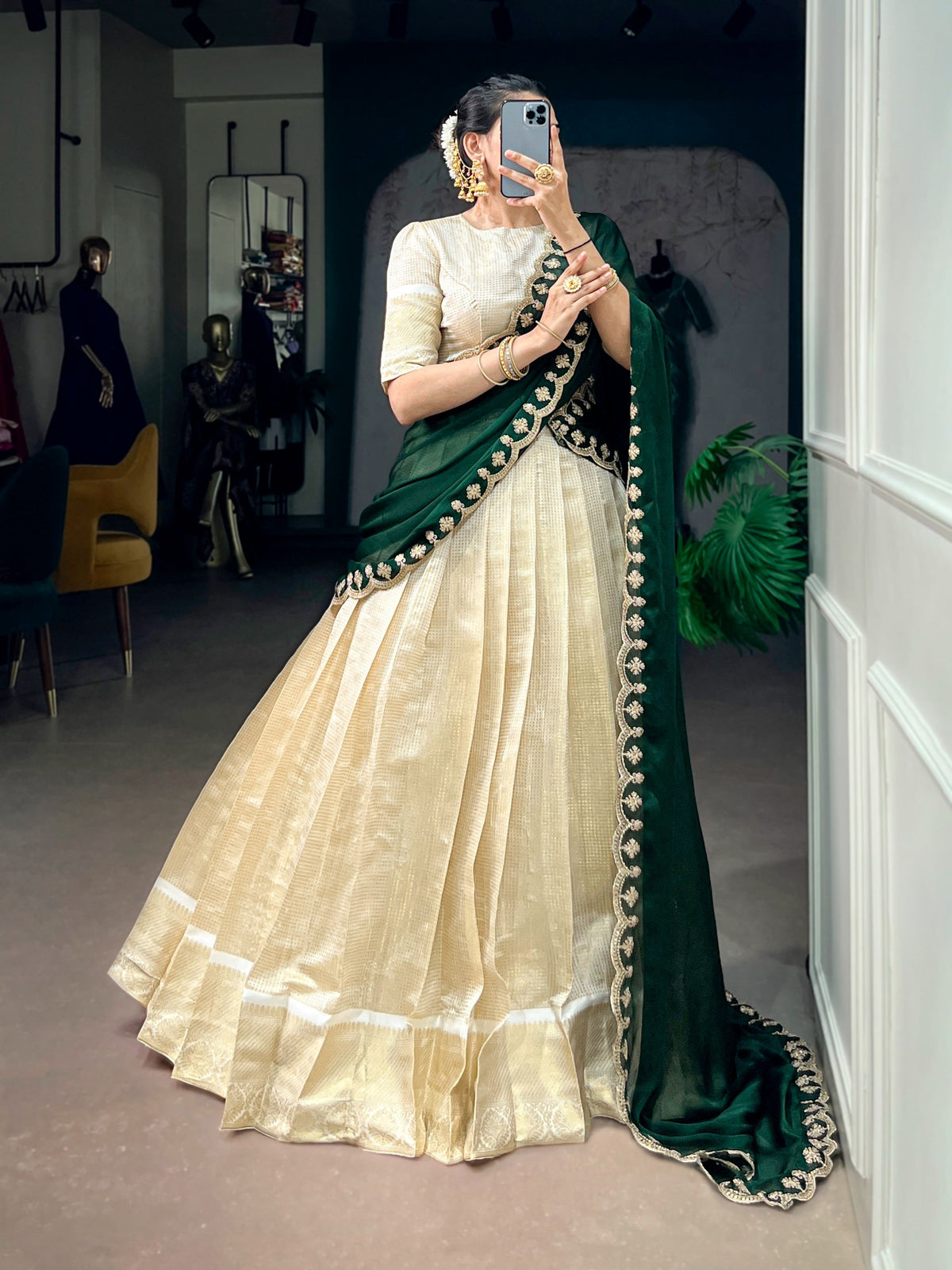 Latest Semi Stitched Lehenga Choli With Dupatta.